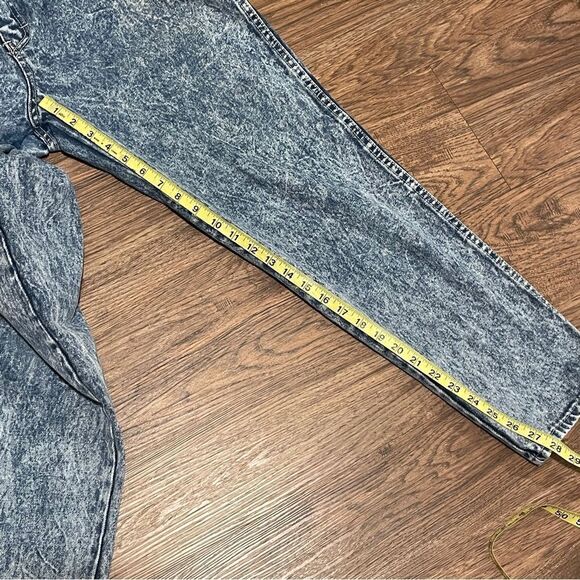 Vintage Gitano 80’s Ultra High Waist Tapered Leg Acid Washed Jeans Size 16 - Picture 8 of 11
